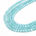 Beads Wholesale 8mm Loose Stone Beads Colored Aquamarine Stone Beads for Jewelry Making