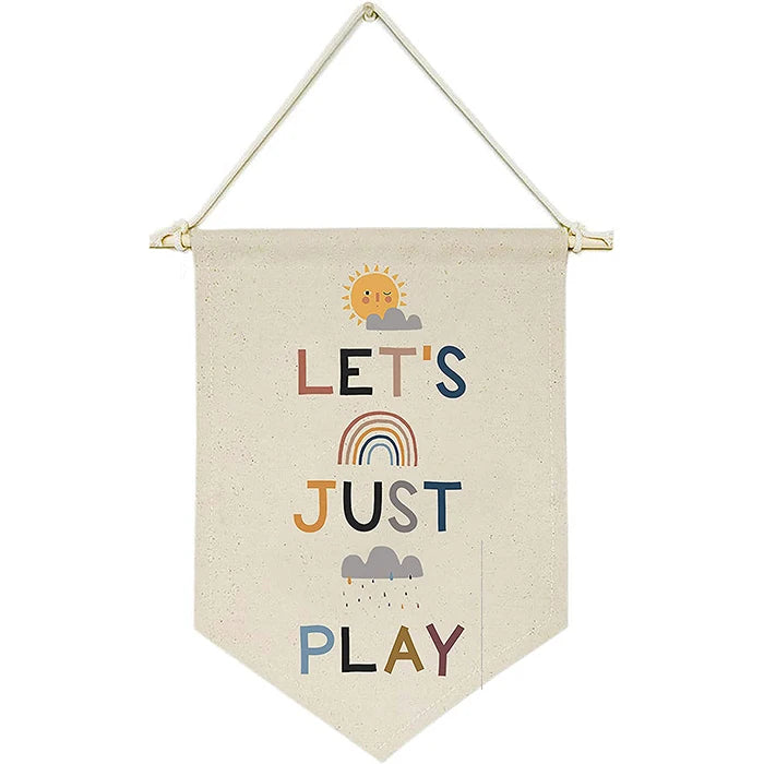 Fast Delivery Cheap No MOQ Indoor Full Color Decorative Digital Advertising Custom Hanging Triangle Canvas Banner
