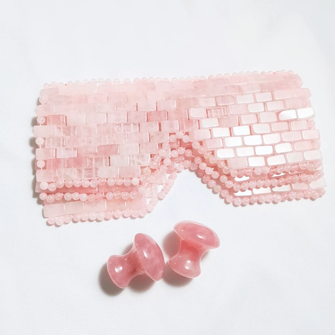 2026 Private Label Nicotinamide Crystal Collagen Anti-wrinkle Anti Aging Mask Eye Patch Rose Quartz Eye Mask