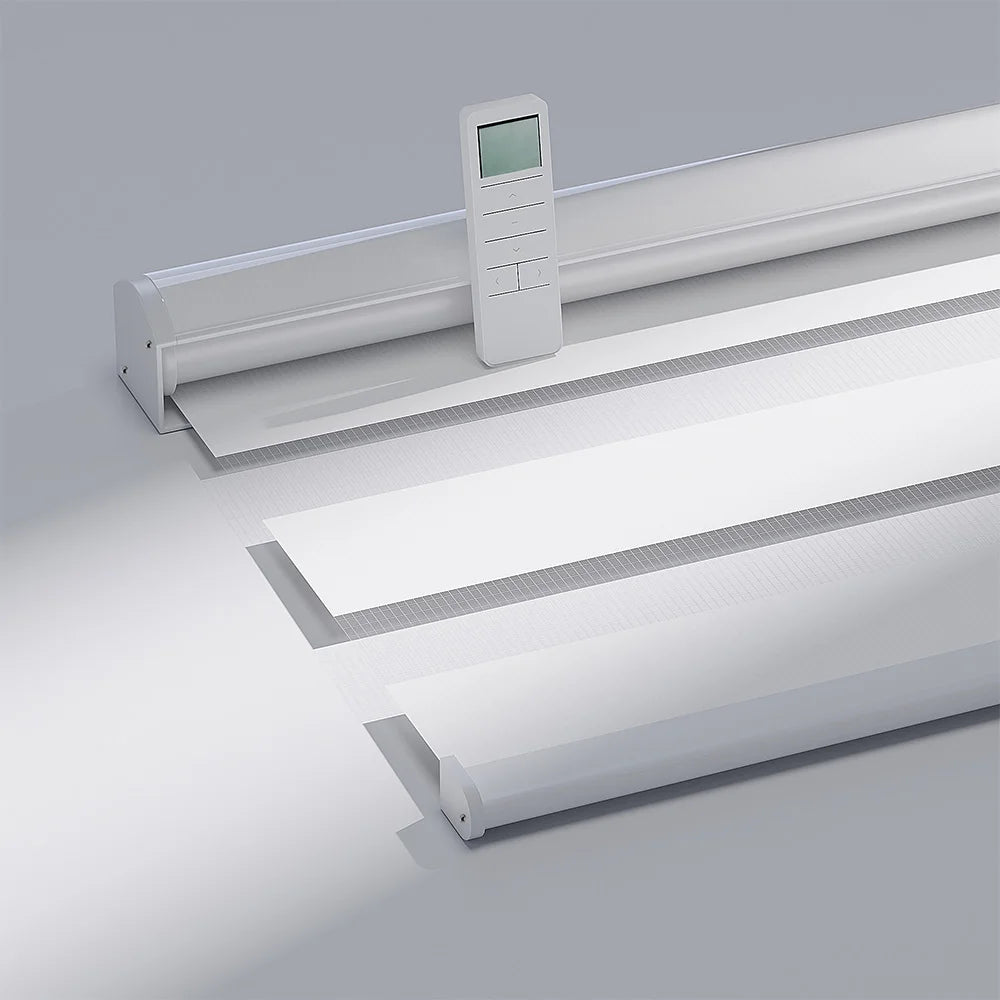 Zebra Shades Customized Cordless Polyester Window Automatic Light Filtering zebra Blinds for Window Covering
