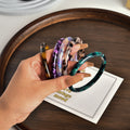 YHJ BSCI Factory New Arrival Acetate Bracelet Exquisite Acetate Marbled Bracelet Women's Jewelry Acetate Bracelet