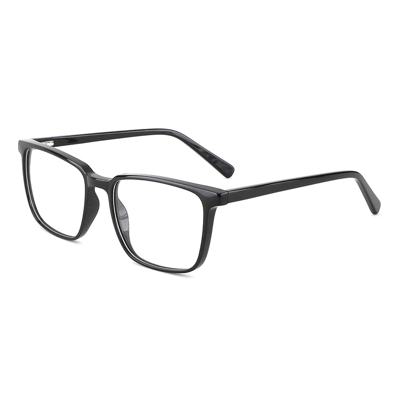 Retro Fashion Protection Anti Myopia Radiatio Square Glasses Frame Prescription Glasses Optical Frames Acetate for High Myopia