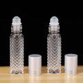 New Design 10ml Cosmetic Anti-skid Skin Care Serum Roller Bottle clear Essential Oil Glass Bottle