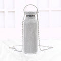 High Quality Luxury Diamond Rhinestone Stainless Steel Water Bottle Women's Creative Vacuum Flask Thermos Cup Gift