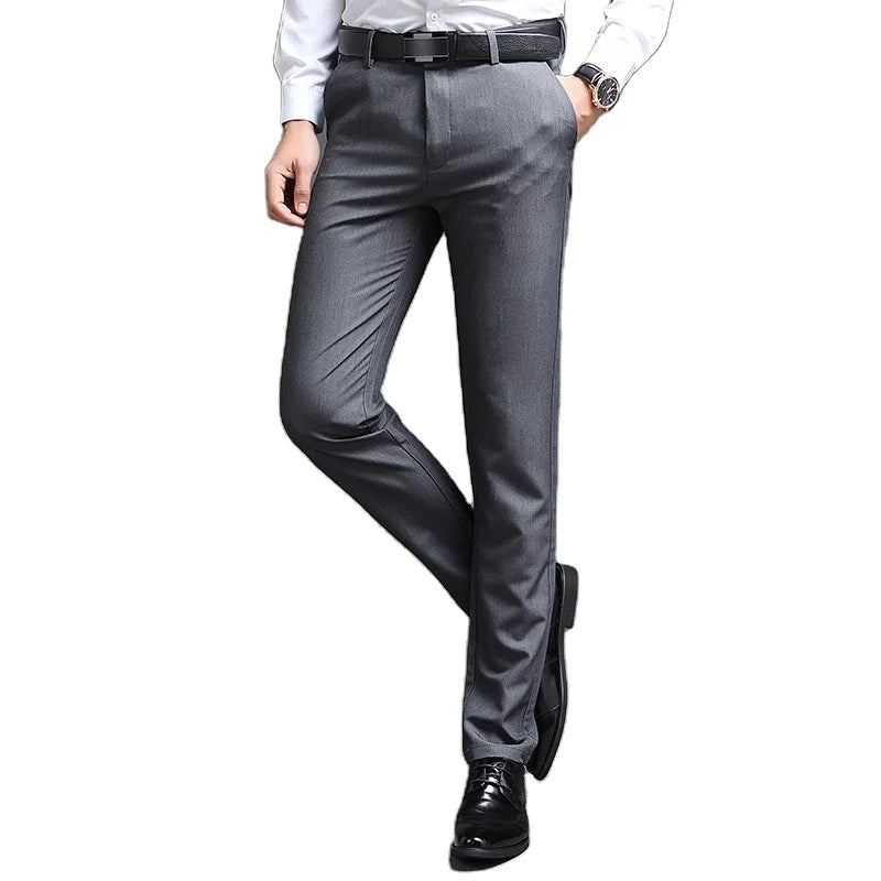 New Fashion Best Price Elastic Customized Design Formal Style Wholesale OEM Bulk Men's Pants Trousers