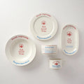 French Retro Ceramic Plate Bowl Cutlery Cream Korean INS Alphabet Breakfast Dessert Plate