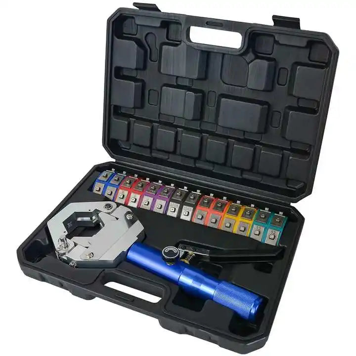 FS-7842 Manual Hydraulic Hose Crimping Tool Auto AC Hose Hydra-Crimper Repair Air Condition Hose