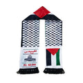 Wholesale Custom Logo Satin Polyester Scarf Soccer and Palestine National Symbols Ethnic Accessories for Events