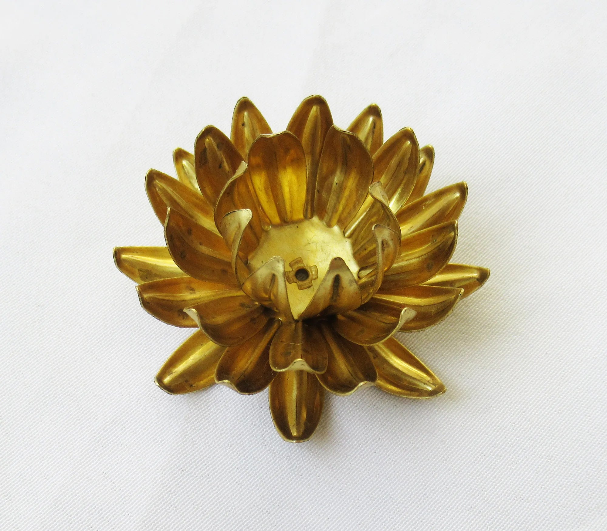 Golden Chrysanthemums 39mm Flower Handmade Brass Jewelry Finding