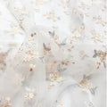 Geometric Wedding Fabric Tulle Lace Fabric High-end  Embroidery Grid Lace