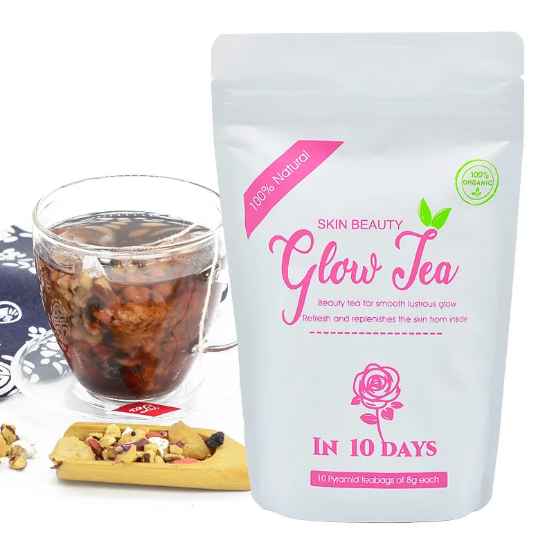 Chinaherbs High Quality Herbal Flower Tea for Skin Glow Chinese Tea for Skin Beauty Whitening Effects Packaged in a Bag