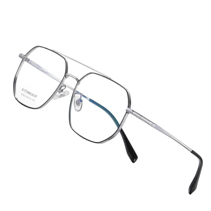 Unisex Titanium IP Plated Optical Glasses Newest Design with Black and Gold Frames Electroplate Eye Glasses for Women and Men