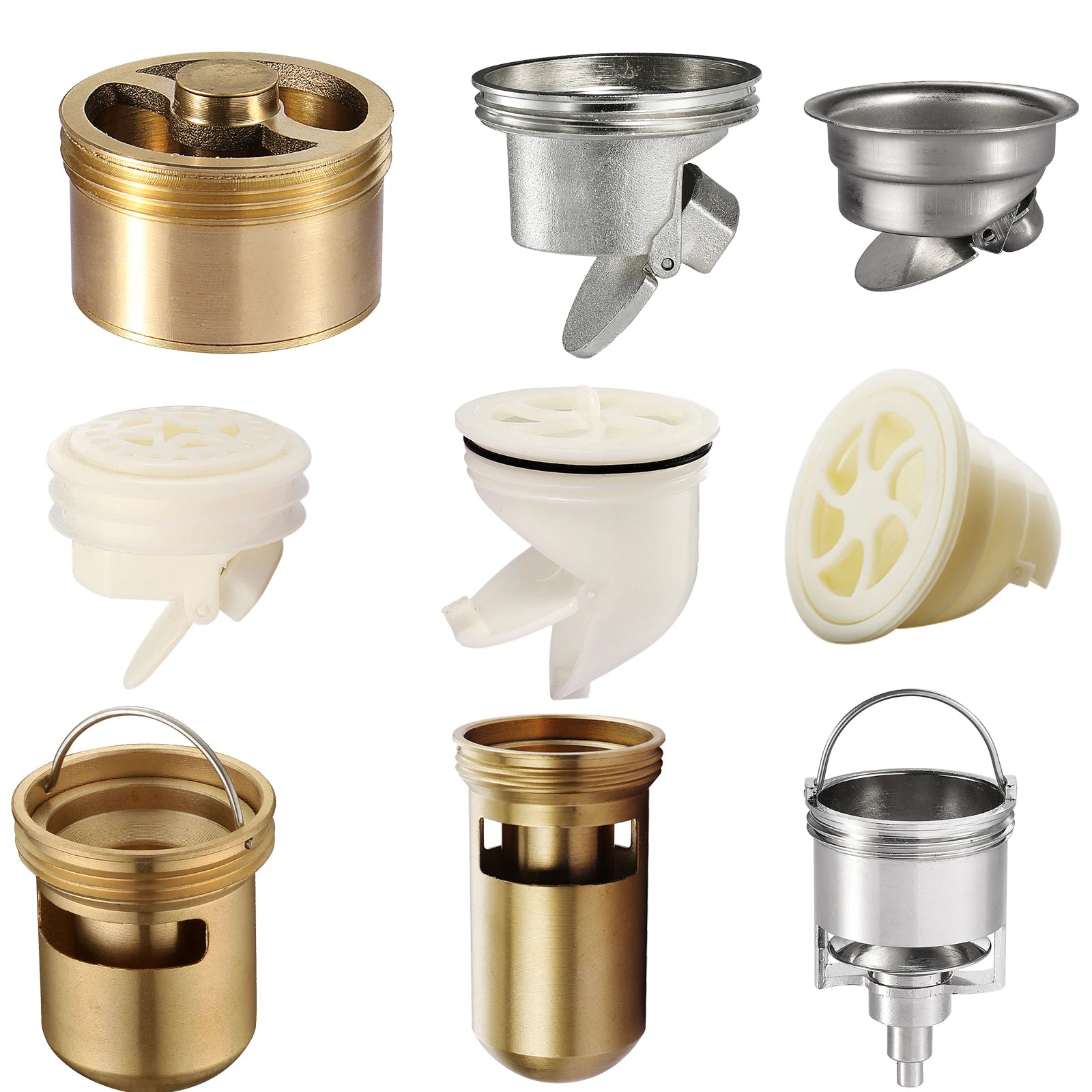 Modern Chrome Plated Hotel Water Drain Filter Floor Strainer Plug Trap Siphon Sink Anti Odor Pest Prevention Deodorant Easy