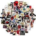 50Pcs Japan Anime Death Note Label Sticker for Gift Toy Bottles Cup Table Luggage Laptop Vinyl Cartoon Stickers
