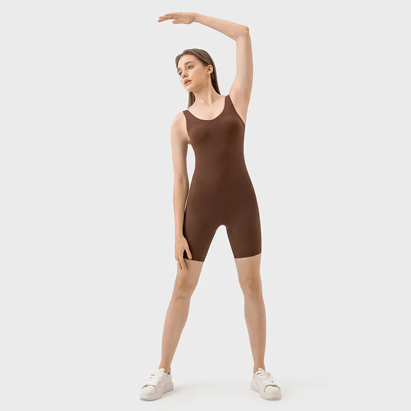 Aoyema Custom Women's Sleeveless Fitness Clothing Casual Activewear Sportswear Plus Size Yoga Workout Rompers One Piece