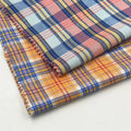 Bangladesh Pakistan Clothing Soft Tartan Checkered Yarn Dye 55 Linen 45 Cotton Fabric for Kids Dress