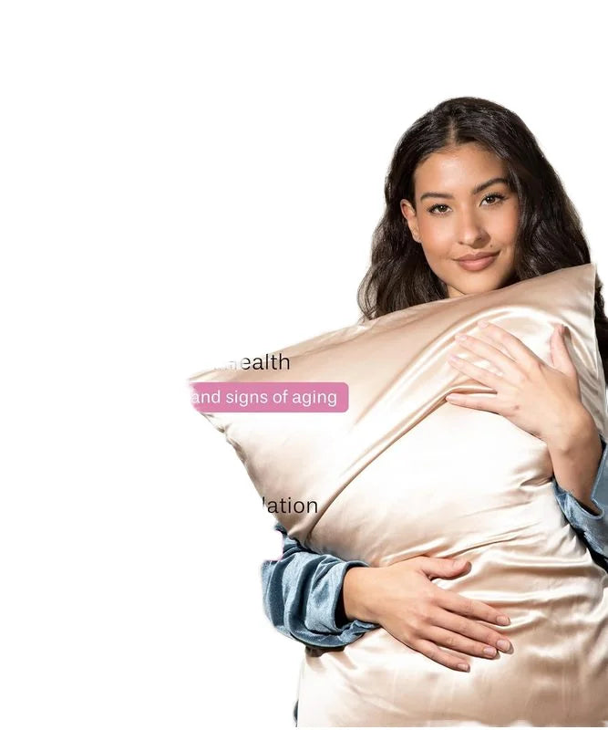 Queen Size 100% Silk Pillowcase in Different Colors for Beauty and Skincare