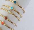 Beadsnice Stylish 14K Gold Stacking Rings 3A CZ Stacking Ring for Engagement Party or Anniversary Fashionable Woman's Gift