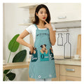 Classy Promotion Kitchen Sleeveless Waist Polyester Apron Durable Washable Logo Design Printed Customize Cheap Bulk Kangshi