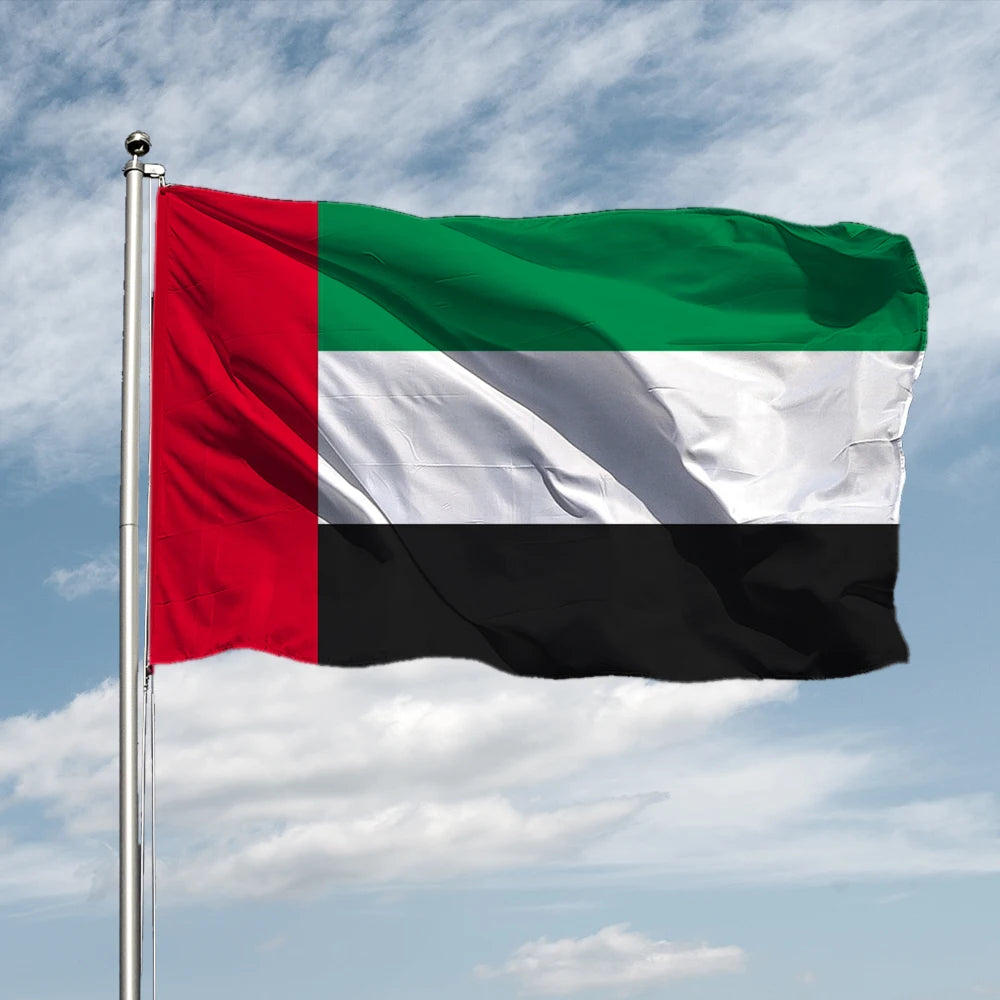 Flagnshow Digital Printing Waterproof Polyester Flag of Dubai 3X5 UNITED ARAB EMIRATES UAE DUBAI FLAG