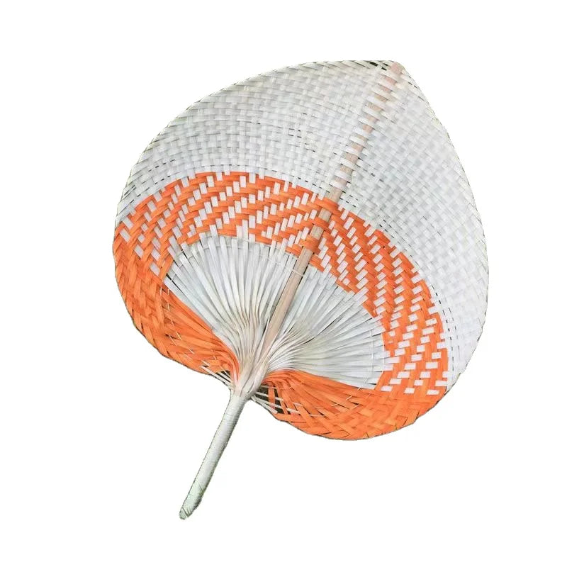 Wholesale Customize Bamboo Craft Weave Palm Leaf Hand Fan