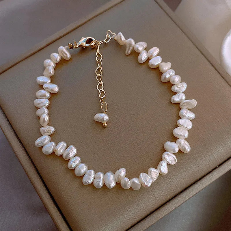 2025 New Freshwater Real Pearl Bracelet Fashion Jewelry Yiwu Commodities Bracelet Women