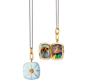 Locket Necklace for Women That Hold Pictures Personalized Heart Shaped Picture Lockets in Sterling Silver or Yellow Gold.