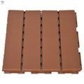 DIY Floor WPC Outdoor Patio Tiles Decking Wood Plastic Composite for Porch Poolside Balcony Backyard