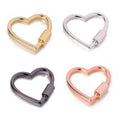 Opening Buckle Heart Spring Gate Rings Keyrings Bulk