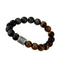 Natural Obsidian Tiger's Eye Crystal Crafts High-quality Engraved Healing Promotion Gift Elegant Handmade Bracelet Accessory