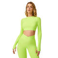 Hot selling yoga suit set running fitness trackwear long sleeve top leggings sports yoga two-piece set