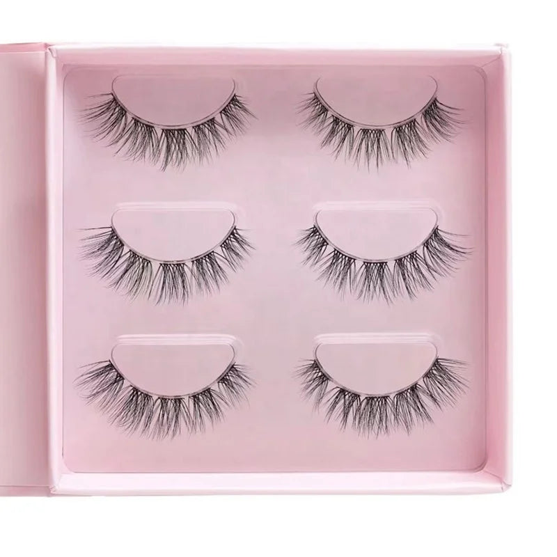 Hot Selling Private Label 3 Pairs Diy Lashes Kit Superfine Eyelash Clusters 3d Vegan Diy Lash Segments Pre Cut Lash
