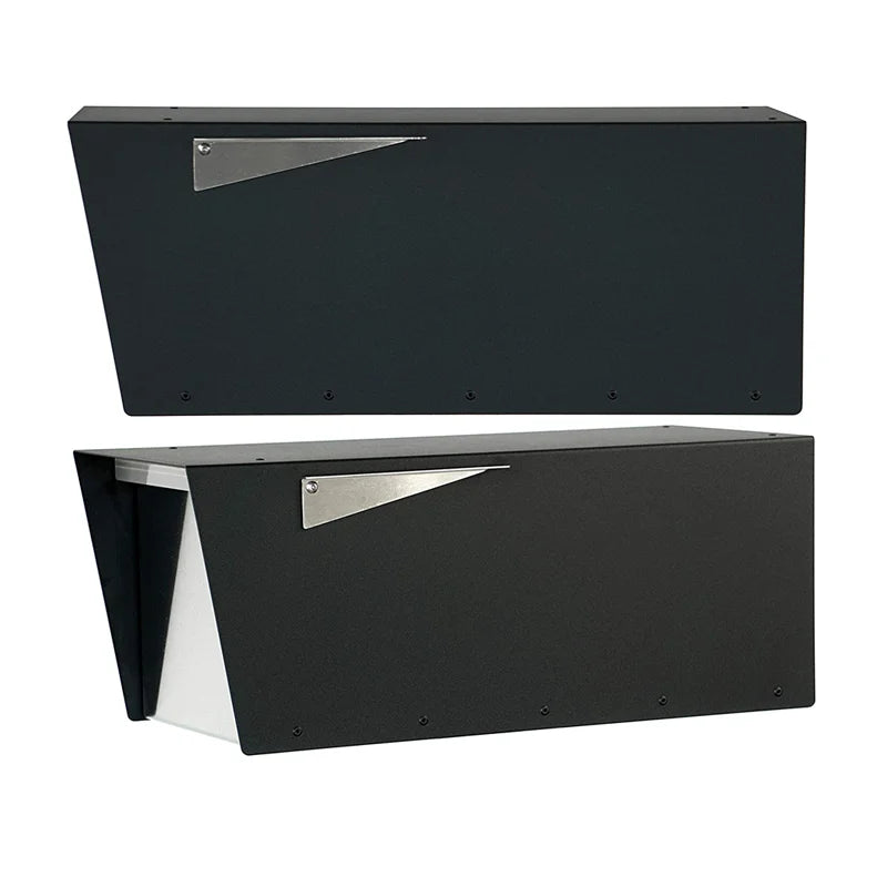 Door Mailboxes for Outside Metal Mailbox Modern Post Box Package Parcel Drop Box for House Home