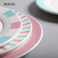 Wholesale Ceramic Steak Plate Japanese Tableware Cake Dim Sum Western Food Plate Creative Fruit Plate Gift Tableware