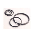 15mm 20mm 25mm 28mm 30mm Black 304 Stainless Steel Metal Circle Split Key Chain Ring for Home Car Keys Attachment