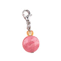 New Arrival Hot Sell Natural Rhodochrosite Gemstone Keychain with Stainless Steel Safety Clasp SchoolBags Pendant