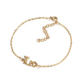 HOVANCI Fashion Vintage Jewelry Stainless Steel Gold Silver Plated Ankle Bracelet 12 Zodiac Pendant Anklet Foot Chain Unisex