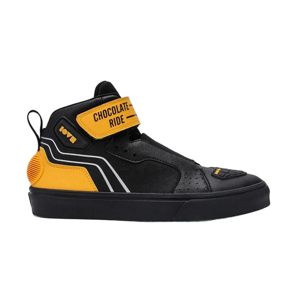Black Yellow Sports Shoes Women Men Motocross Shoe Protector Waterproof Boots Summer Cycling Shoes Anti-slip Rubber Sole
