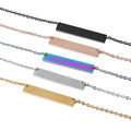 MIENTER Stainless Steel Pendants Necklace for Jewelry Making Stainless Steel Charm Blank Collier