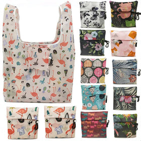 Hot Sale Cheap Polyester Folded Shopping Portable Multi-design Reusable Recycle Eco-friendly Bag