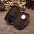 Watch Travel Case Genuine Vegetable Leather Watches Bags 2/4 Slot Jewelry Accessory Organiser Boxes for Men Women