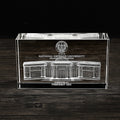 Shining 3d Laser Photo Crystal Block 3d clear Glass Cube Craft K9 Crystal Scale Building Model 3d Custom Cubetti Di Cristallo