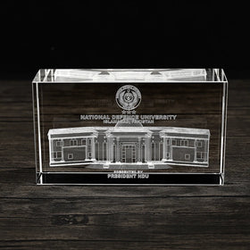 Shining 3d Laser Photo Crystal Block 3d clear Glass Cube Craft K9 Crystal Scale Building Model 3d Custom Cubetti Di Cristallo