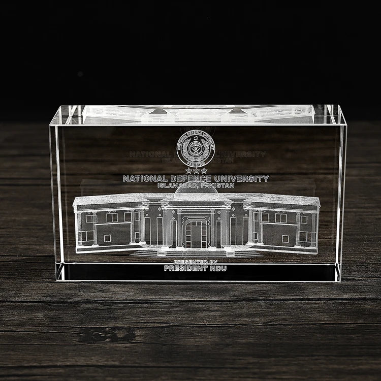 Shining 3d Laser Photo Crystal Block 3d clear Glass Cube Craft K9 Crystal Scale Building Model 3d Custom Cubetti Di Cristallo