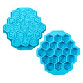 19 Holes Honeycomb Bees Silicone Cake Mould Soap Mold  DIY Ice Tray  Cookie Cake  Chocolate Candy Molds Baking Supplies for Kids