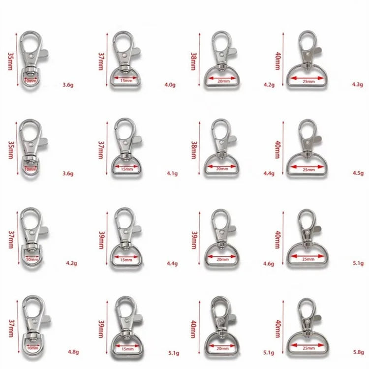 Wholesale Metal Swivel Dog Leash Lanyard Claw Key Chain Lobster Clasp Snap Hook for Pet Supplies