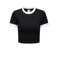 DCY Y2K Clothing Scoop Neck Short Sleeve Crop Top TeeCotton T Shirts Custom Printing100% Cotton Heavy Weight Cropped T Shirt