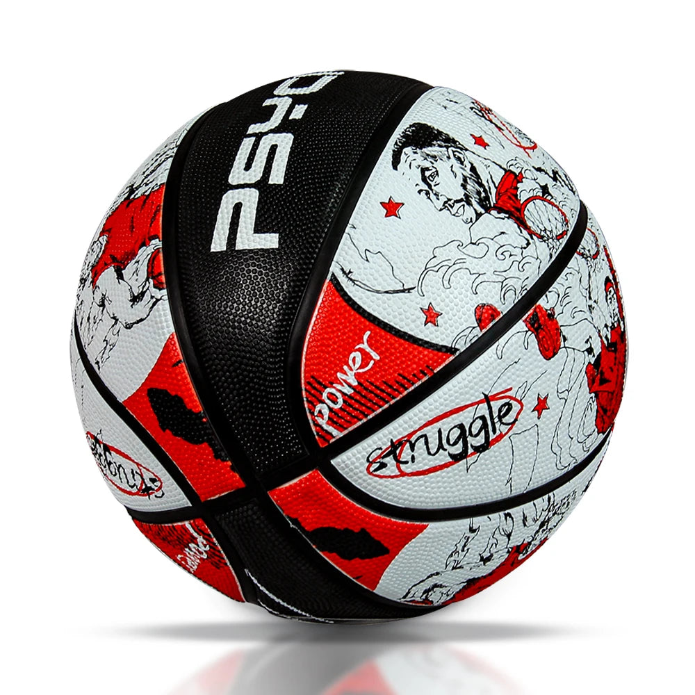 PSYCHE Outdoor Cheap Rubber Custom Basketball Wholesale  Inflatable Rubber men Basketball