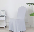 European Chair Cover Thickened Elastic Pleated Skirt Dining Chair Cover Hotel Wedding Banquet Activity  Funda De Silla Plisada