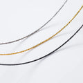 Kpop Black Choker Necklace Minimalist Sparkling Clavicle Gold Plated Chain 925 Sterling Silver Chokers Fashion Jewelry for Women